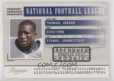 2011 Panini Prestige - NFL Passport #19 - Jordan Todman