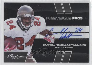 2011 Panini Prestige - Prestigious Pros - Black Signatures #8 - Carnell "Cadillac" Williams /5