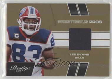 2011 Panini Prestige - Prestigious Pros - Gold Materials #36 - Lee Evans /50