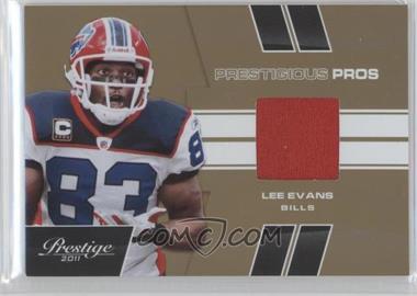 2011 Panini Prestige - Prestigious Pros - Gold Materials #36 - Lee Evans /50