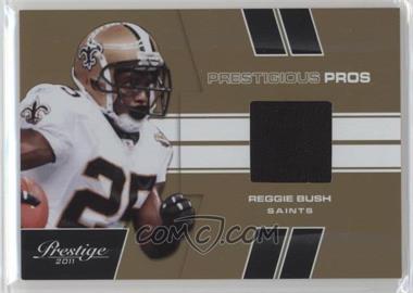 2011 Panini Prestige - Prestigious Pros - Gold Materials #41 - Reggie Bush /50
