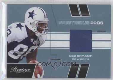 2011 Panini Prestige - Prestigious Pros - Platinum Patches #21 - Dez Bryant /50