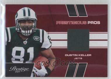 2011 Panini Prestige - Prestigious Pros - Red Materials #23 - Dustin Keller /250