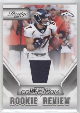 2011 Panini Prestige - Rookie Review - Materials #16 - Eric Decker