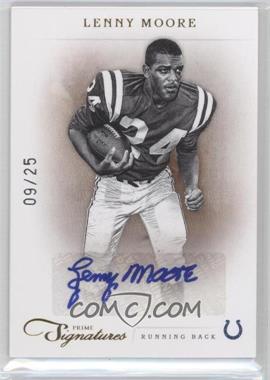 2011 Panini Prime Signatures - [Base] - Gold Signatures #110 - Lenny Moore /25