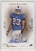 Rookie - Aaron Williams #/49