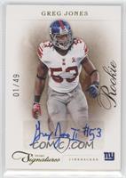 Rookie - Greg Jones #/49