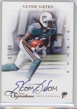 2011 Panini Prime Signatures - [Base] - Gold Signatures #234 - Rookie RPS - Clyde Gates /49