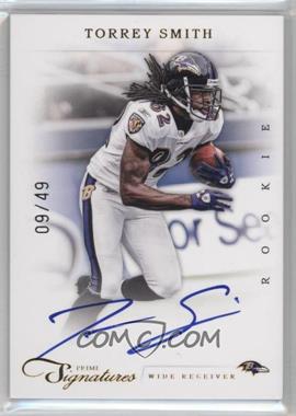 2011 Panini Prime Signatures - [Base] - Gold Signatures #259 - Rookie RPS - Torrey Smith /49