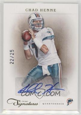 2011 Panini Prime Signatures - [Base] - Gold Signatures #27 - Chad Henne /25