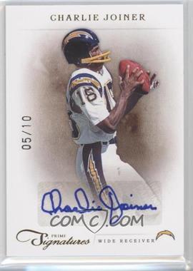 2011 Panini Prime Signatures - [Base] - Gold Signatures #31 - Charlie Joiner /10
