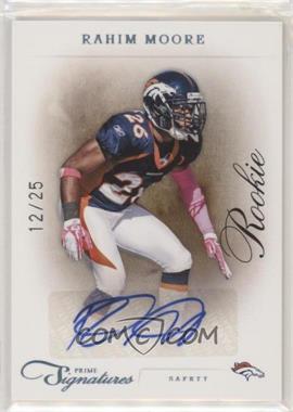 2011 Panini Prime Signatures - [Base] - Platinum Signatures #207 - Rookie - Rahim Moore /25