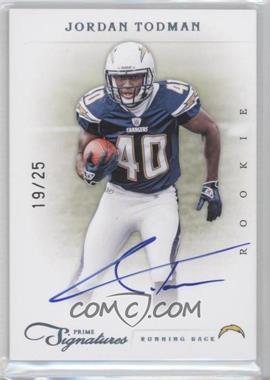 2011 Panini Prime Signatures - [Base] - Platinum Signatures #244 - Rookie RPS - Jordan Todman /25