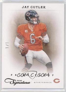 2011 Panini Prime Signatures - [Base] - Prime Proof Black #85 - Jay Cutler /1