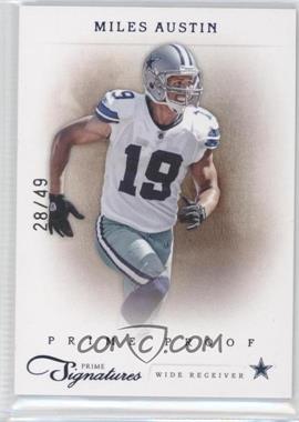 2011 Panini Prime Signatures - [Base] - Prime Proof Blue #130 - Miles Austin /49