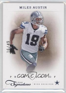 2011 Panini Prime Signatures - [Base] - Prime Proof Blue #130 - Miles Austin /49