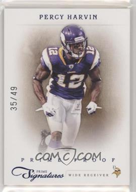 2011 Panini Prime Signatures - [Base] - Prime Proof Blue #134 - Percy Harvin /49