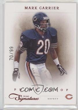 2011 Panini Prime Signatures - [Base] - Prime Proof Red #115 - Mark Carrier /99