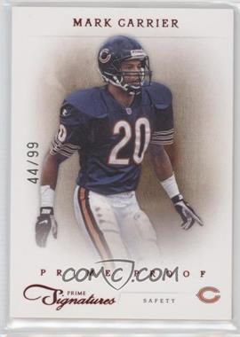 2011 Panini Prime Signatures - [Base] - Prime Proof Red #115 - Mark Carrier /99