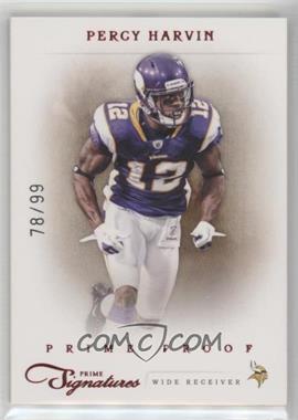 2011 Panini Prime Signatures - [Base] - Prime Proof Red #134 - Percy Harvin /99