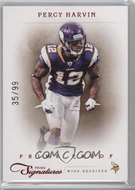 2011 Panini Prime Signatures - [Base] - Prime Proof Red #134 - Percy Harvin /99