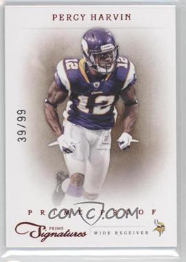 2011 Panini Prime Signatures - [Base] - Prime Proof Red #134 - Percy Harvin /99