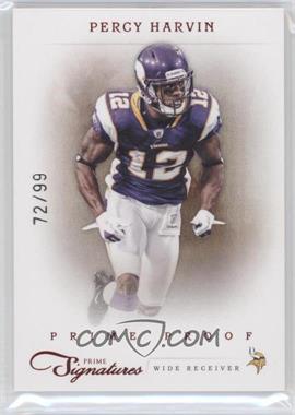 2011 Panini Prime Signatures - [Base] - Prime Proof Red #134 - Percy Harvin /99