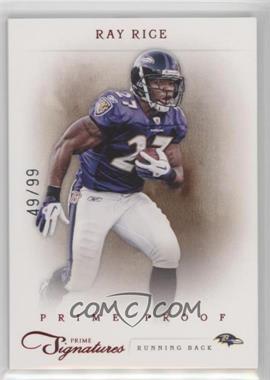 2011 Panini Prime Signatures - [Base] - Prime Proof Red #142 - Ray Rice /99