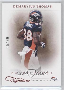 2011 Panini Prime Signatures - [Base] - Prime Proof Red #50 - Demaryius Thomas /99