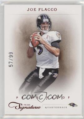 2011 Panini Prime Signatures - [Base] - Prime Proof Red #95 - Joe Flacco /99