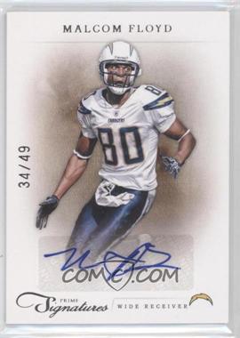 2011 Panini Prime Signatures - [Base] - Silver Signatures #114 - Malcom Floyd /49