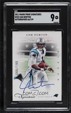 2011 Panini Prime Signatures - [Base] - Silver Signatures #232 - Rookie RPS - Cam Newton /199 [SGC 9 MINT]