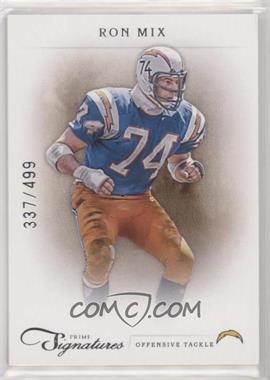 2011 Panini Prime Signatures - [Base] #149 - Ron Mix /499