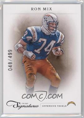 2011 Panini Prime Signatures - [Base] #149 - Ron Mix /499