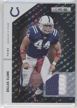 2011 Panini Rookies & Stars - [Base] - Longevity Parallel Black Materials Prime #64 - Dallas Clark /50