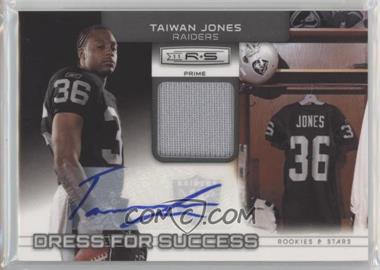 2011 Panini Rookies & Stars - Dress for Success Jerseys - Prime Signatures #15 - Taiwan Jones /25