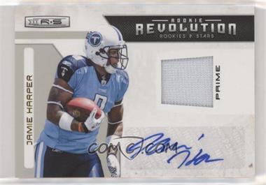 2011 Panini Rookies & Stars - Rookie Revolution - Materials Prime Signatures #3 - Jamie Harper /25