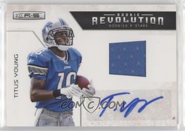 2011 Panini Rookies & Stars - Rookie Revolution - Materials Signatures #15 - Titus Young /25