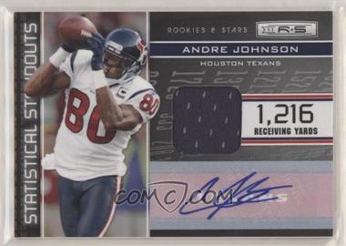 2011 Panini Rookies & Stars - Statistical Standouts Materials - Signatures #12 - Andre Johnson /20