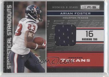 2011 Panini Rookies & Stars - Statistical Standouts Materials #22 - Arian Foster /95