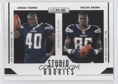 2011 Panini Rookies & Stars - Studio Rookies Combos - Black #3 - Jordan Todman, Vincent Brown /100