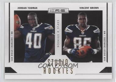 2011 Panini Rookies & Stars - Studio Rookies Combos - Gold #3 - Jordan Todman, Vincent Brown /500