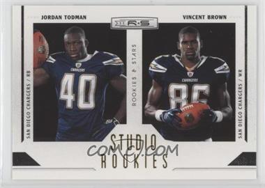 2011 Panini Rookies & Stars - Studio Rookies Combos - Gold #3 - Jordan Todman, Vincent Brown /500