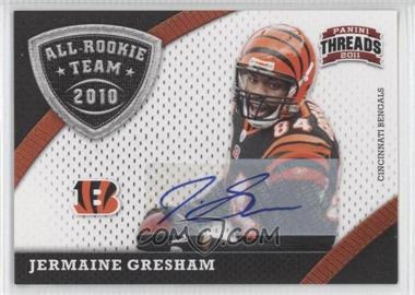 2011 Panini Threads - All-Rookie Team - Signatures #4 - Jermaine Gresham /15