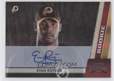 2011 Panini Threads - [Base] - Silver Signatures #186 - Evan Royster /299