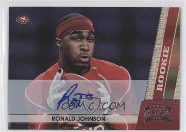 2011 Panini Threads - [Base] - Silver Signatures #234 - Ronald Johnson /299