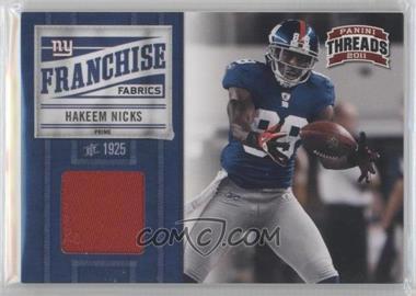 2011 Panini Threads - Franchise Fabrics - Prime #9 - Hakeem Nicks /50