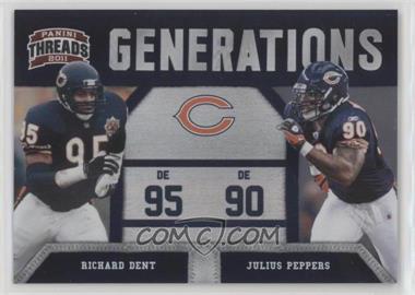 2011 Panini Threads - Generations - Century Proof #5 - Richard Dent, Julius Peppers /100