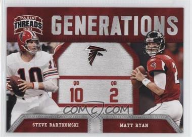 2011 Panini Threads - Generations #10 - Steve Bartkowski, Matt Ryan