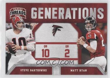 2011 Panini Threads - Generations #10 - Steve Bartkowski, Matt Ryan